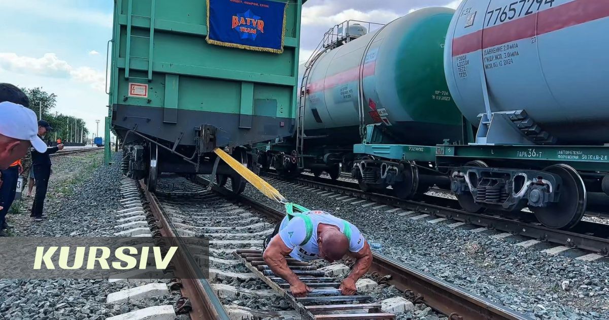 Қазақстандық құтқарушы 165 тонналық вагонды сүйреп, жаңа рекорд орнатты