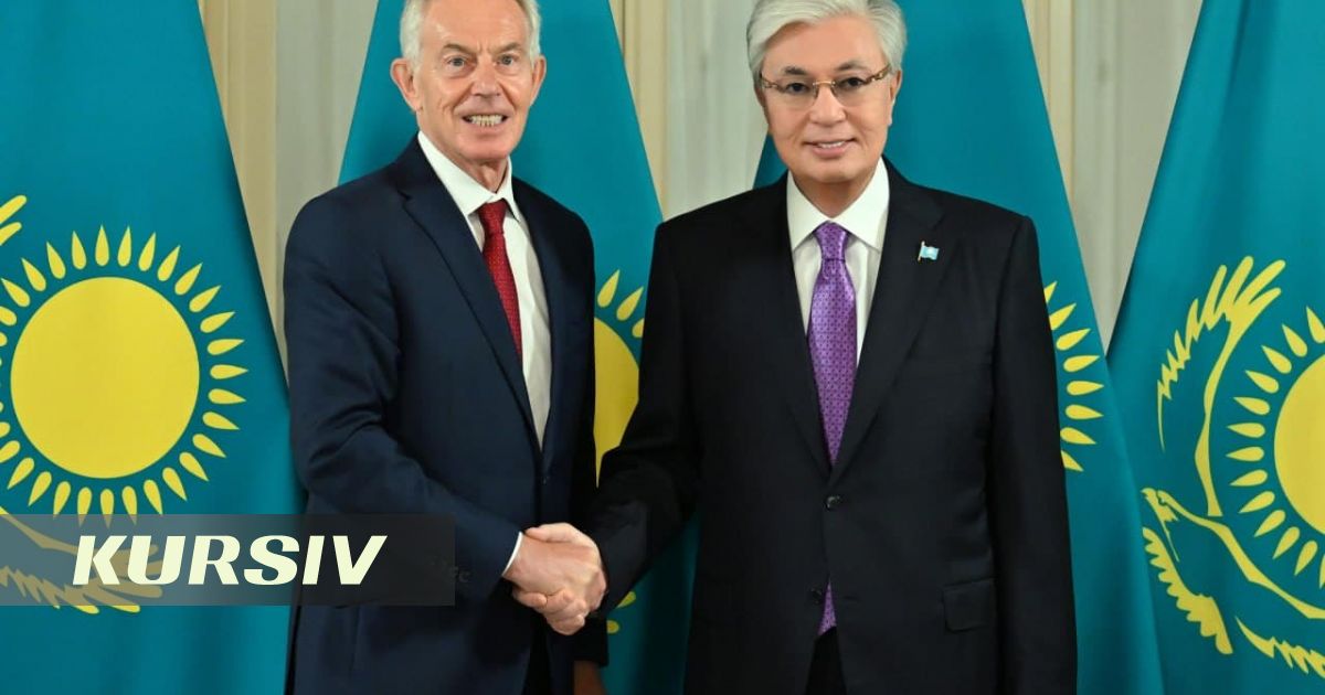 Tokayev Discusses Political and Economic Reforms in Kazakhstan with Tony Blair
