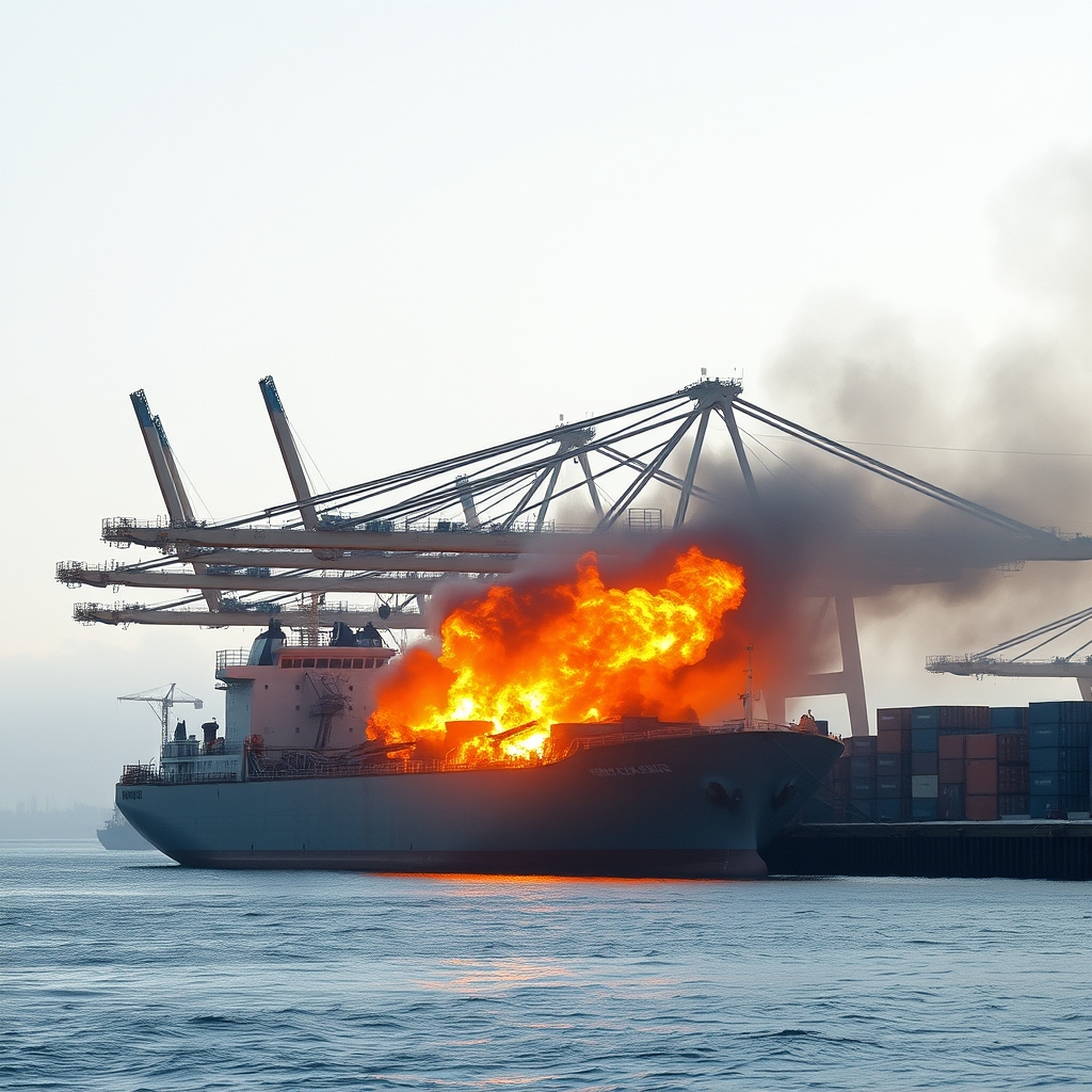 Ukraine drone strike kills one, sparks fire at Russian port of Temryuk