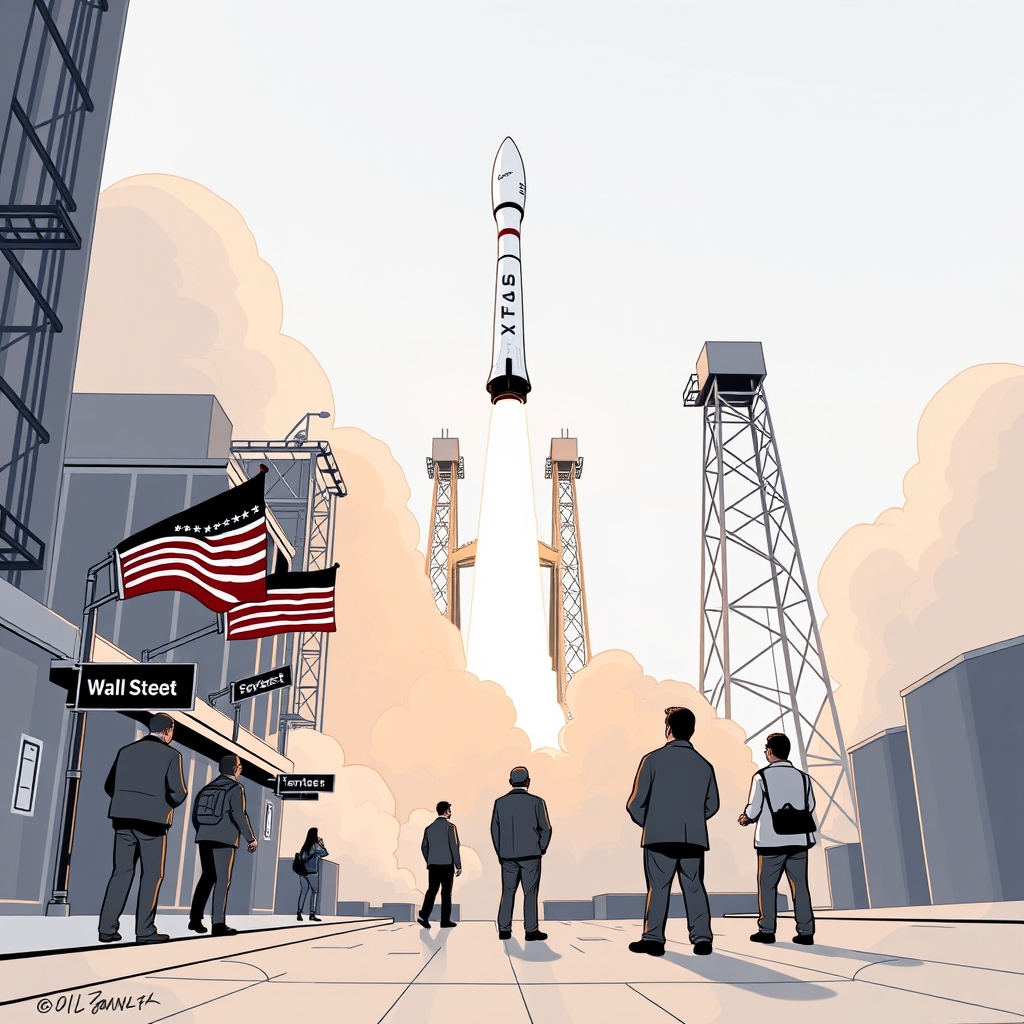 Wall Street braces for SpaceX liftoff, hoping for a glitch-free ride