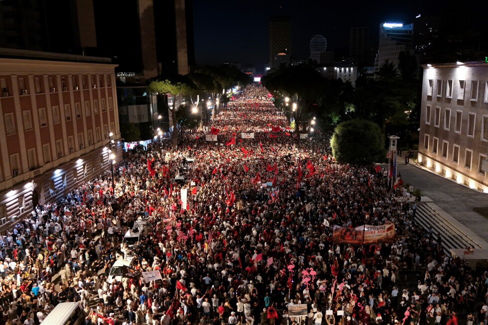 Albania protests enter 35th consecutive night