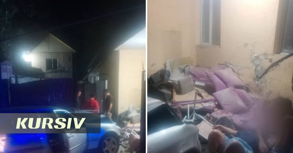 В Алматинской области автомобиль въехал во двор дома: женщине ампутировали ногу