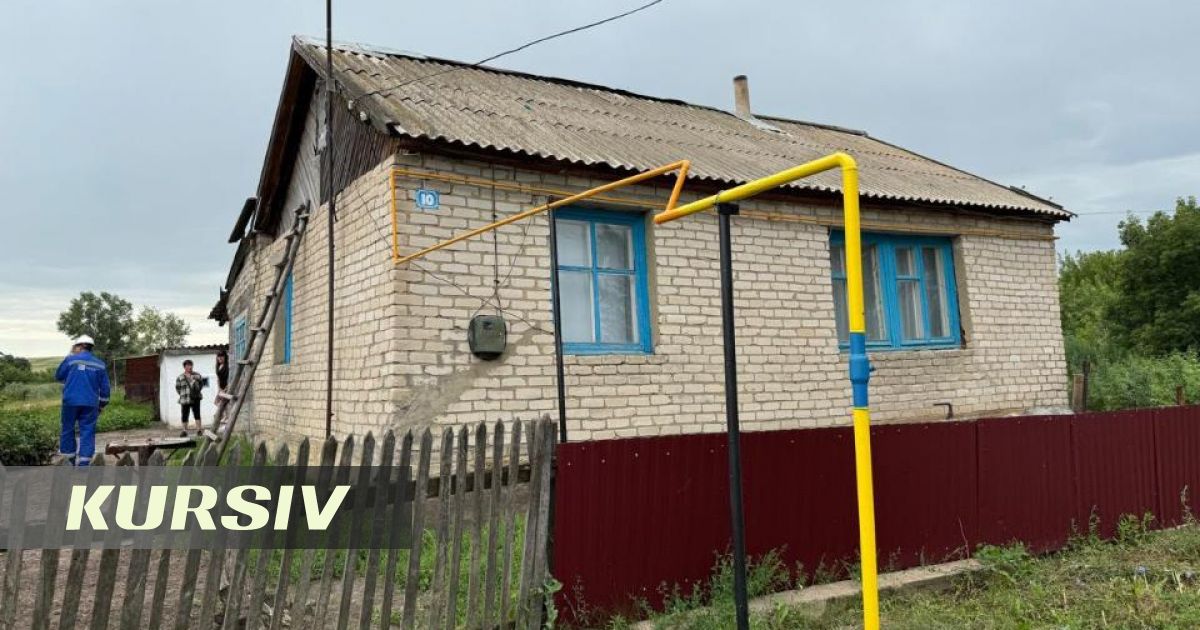 Еще в одном селе Актюбинской области дали природный газ