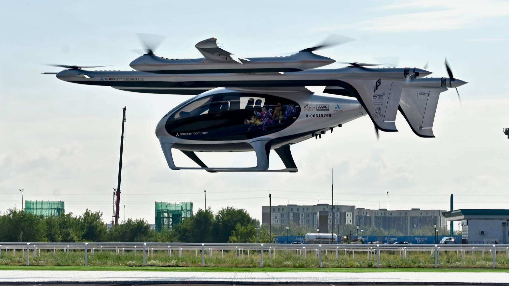 Air taxi tested in the skies of Astana