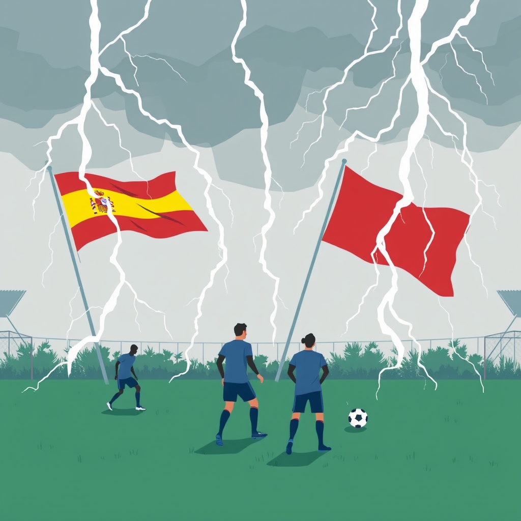 Thunderstorms disrupt Spain and Argentina World Cup final training plans