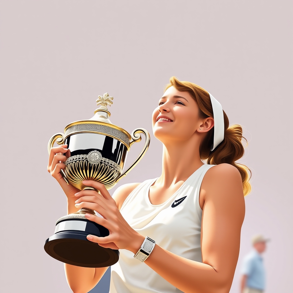 Noskova wins Wimbledon trophy