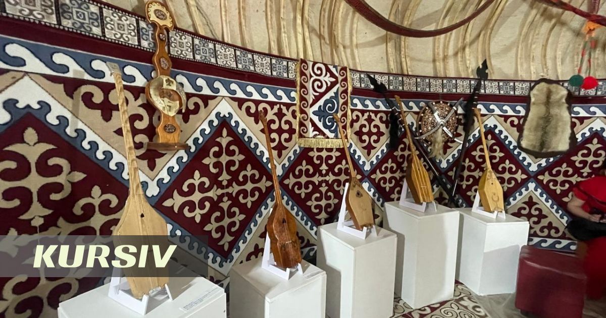 Unique instruments of great kyuishi and akyns exhibited in Karaganda