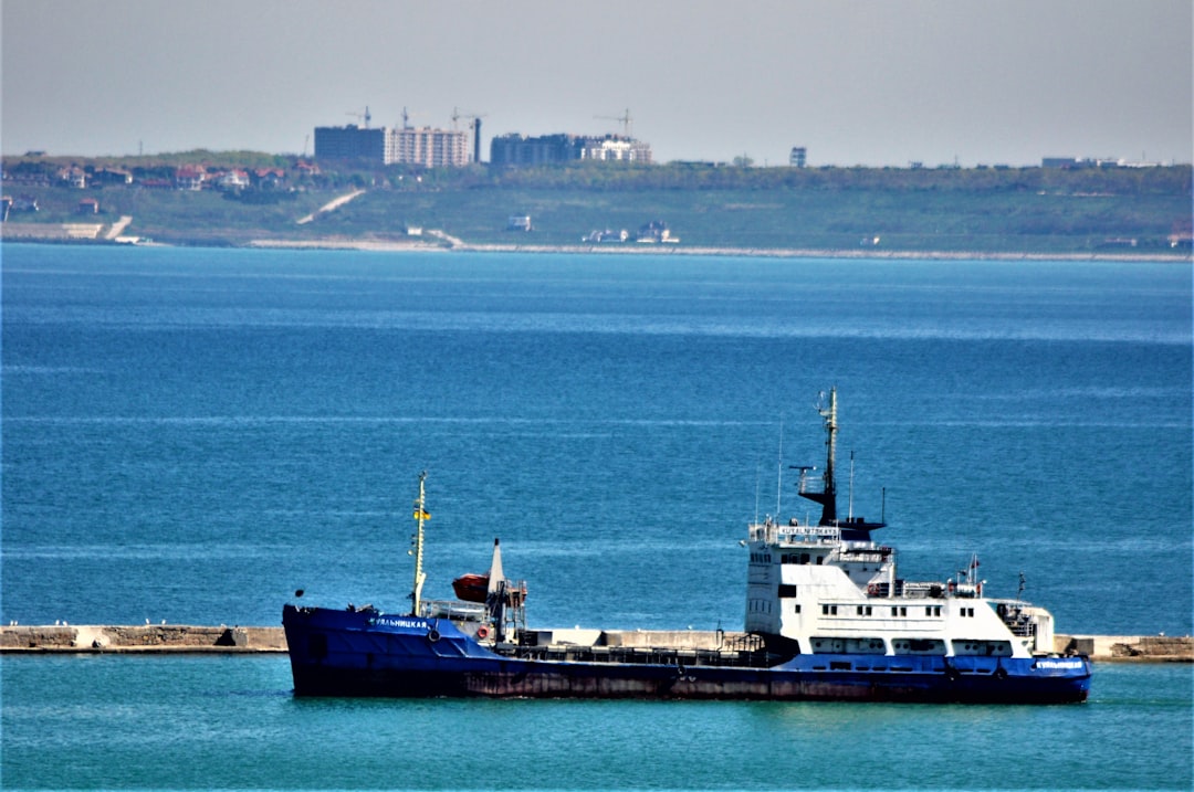 a boat sailing in the sea
