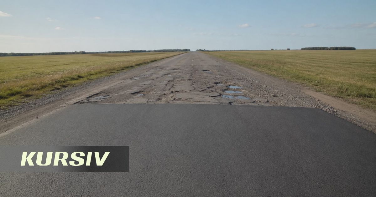 Водители пожаловались на разбитую дорогу на границе СКО