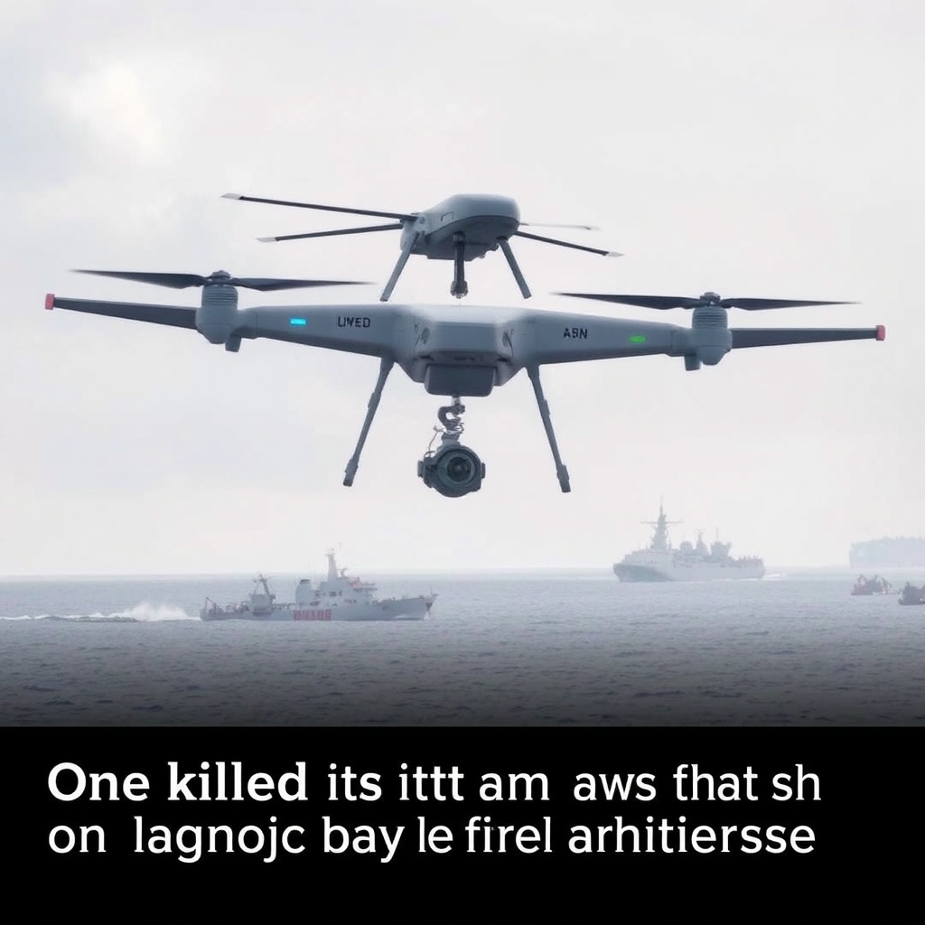One killed in drone attack on vessels in Taganrog Bay, Russian authorities say