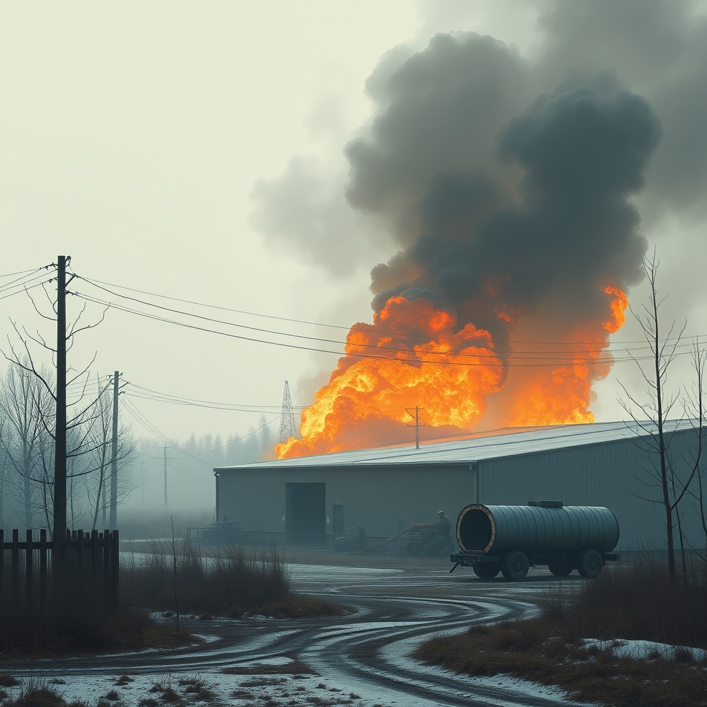 Wildberries warehouse near St. Petersburg on fire after drone attack