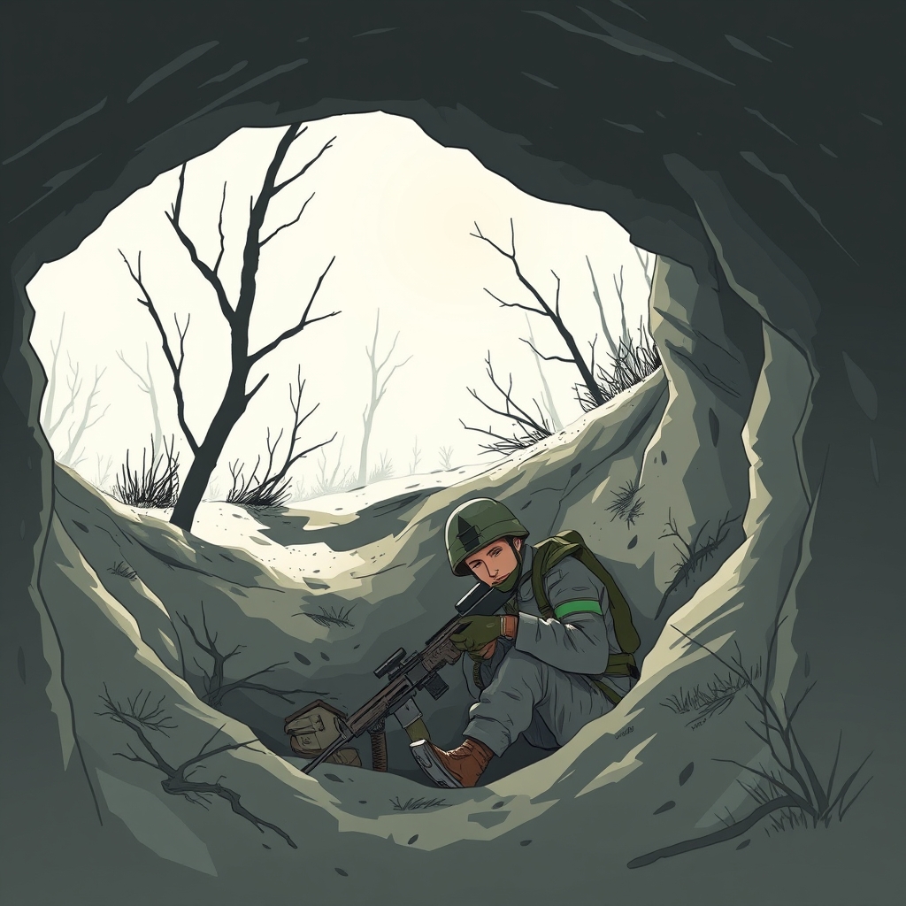 A year in a foxhole: How one Ukrainian soldier survived beneath the front lines
