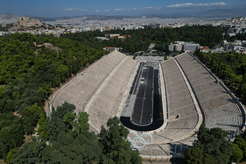 Athens' Panathenaic Stadium cleaned for first time in over a century