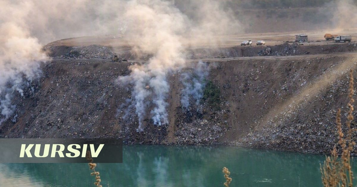 Горящий мусор на карьере в Аксайском ущелье полностью потушили