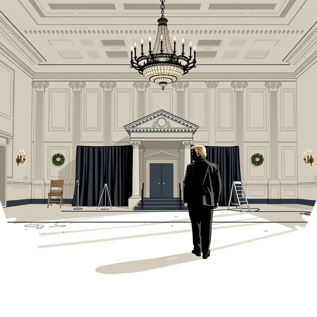 Supreme Court lets Trump continue work on White House ballroom for now