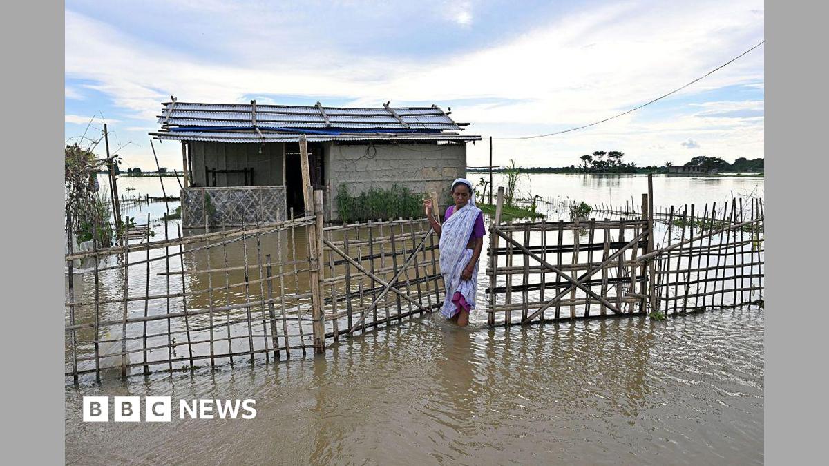 Assam floods: 97-year-old rescued on banana raft