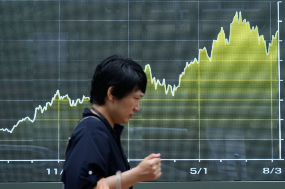 Asian shares mostly fall, US futures little changed after US inflation data improves