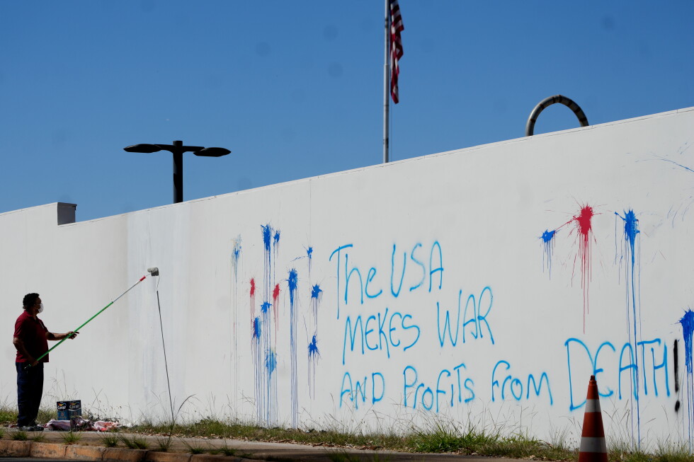 Wall of US Embassy in Brazil vandalized amid tensions