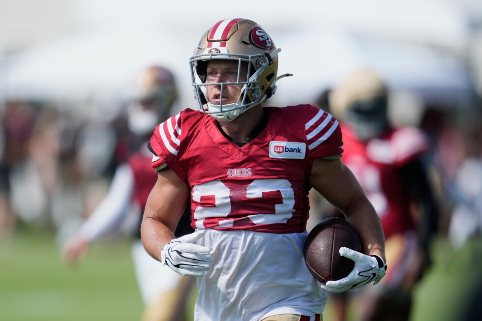 McCaffrey sits out practice with 'tightness' as 49ers manage workload