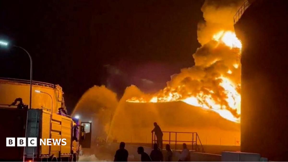 Libya battles major fire at key oil refinery after drone strike