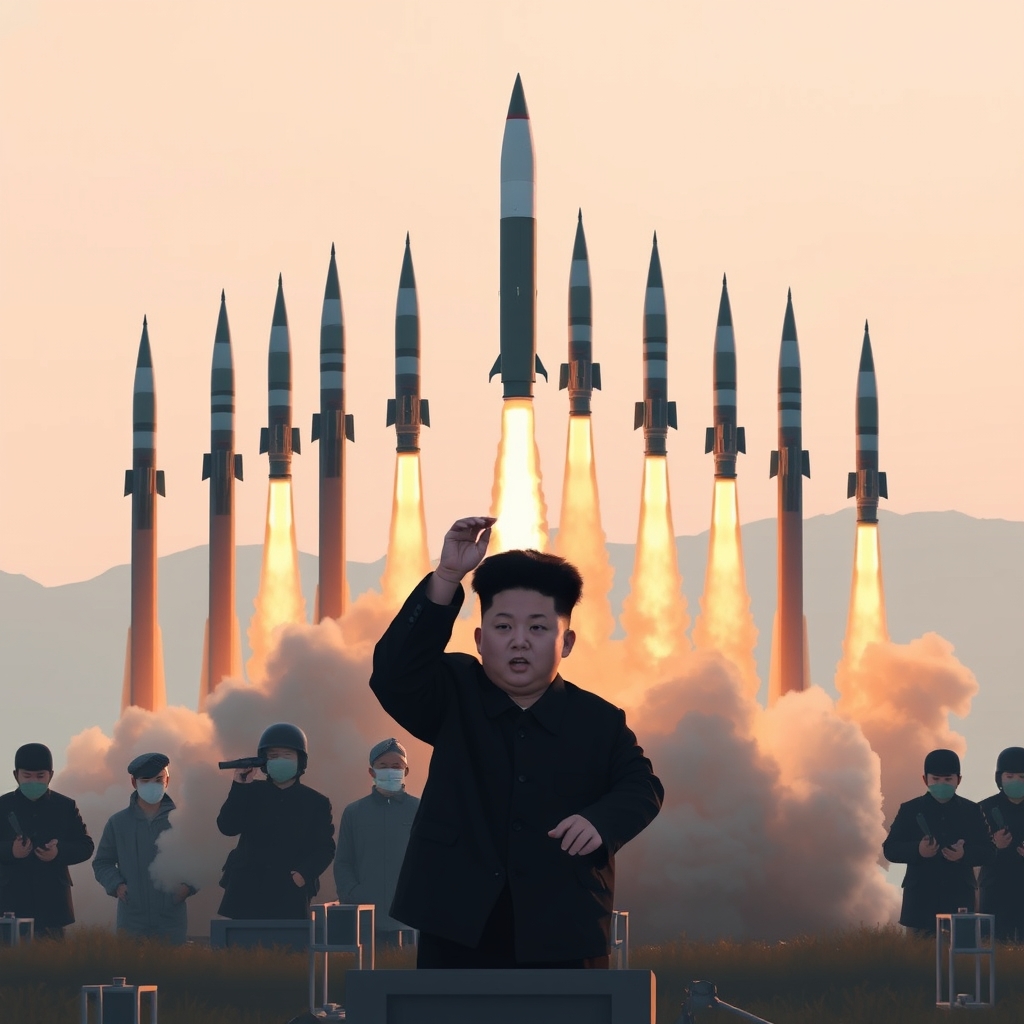 North Korea launches 10 ballistic missiles as US-South Korea drills near end