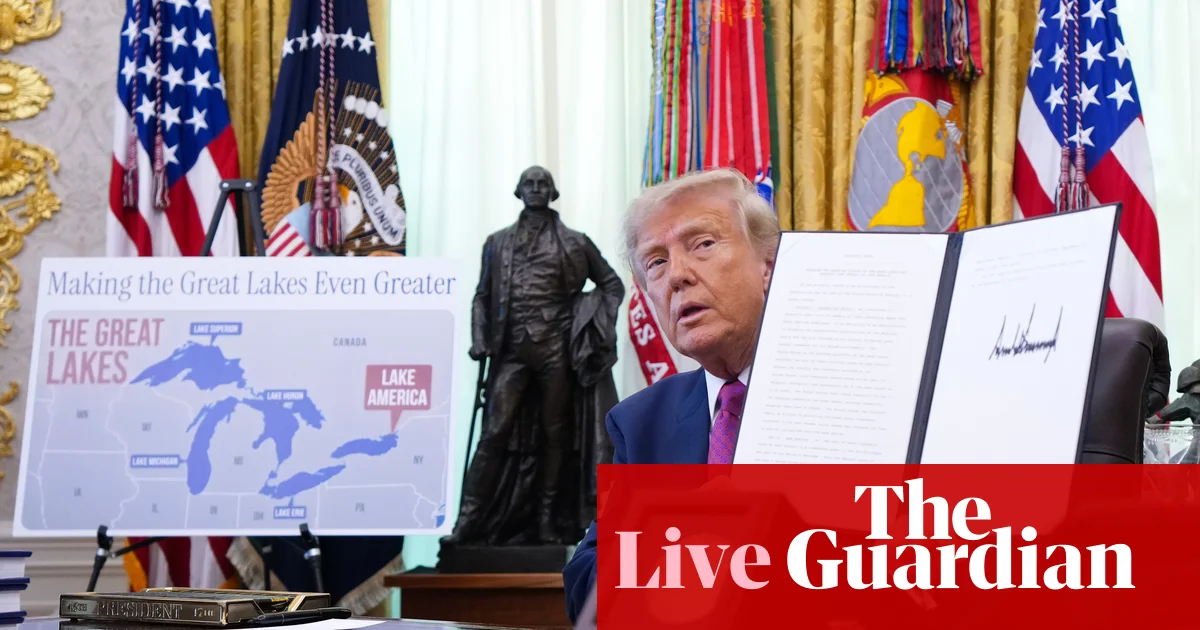 Trump orders renaming of Lake Ontario to 'Lake America'
