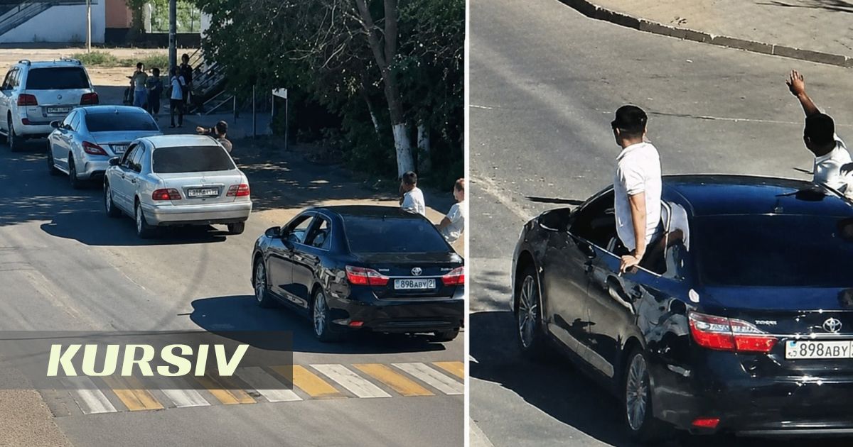 Жезқазғанда той кортежі жол ережесін бұзды: алты адам жазаланды