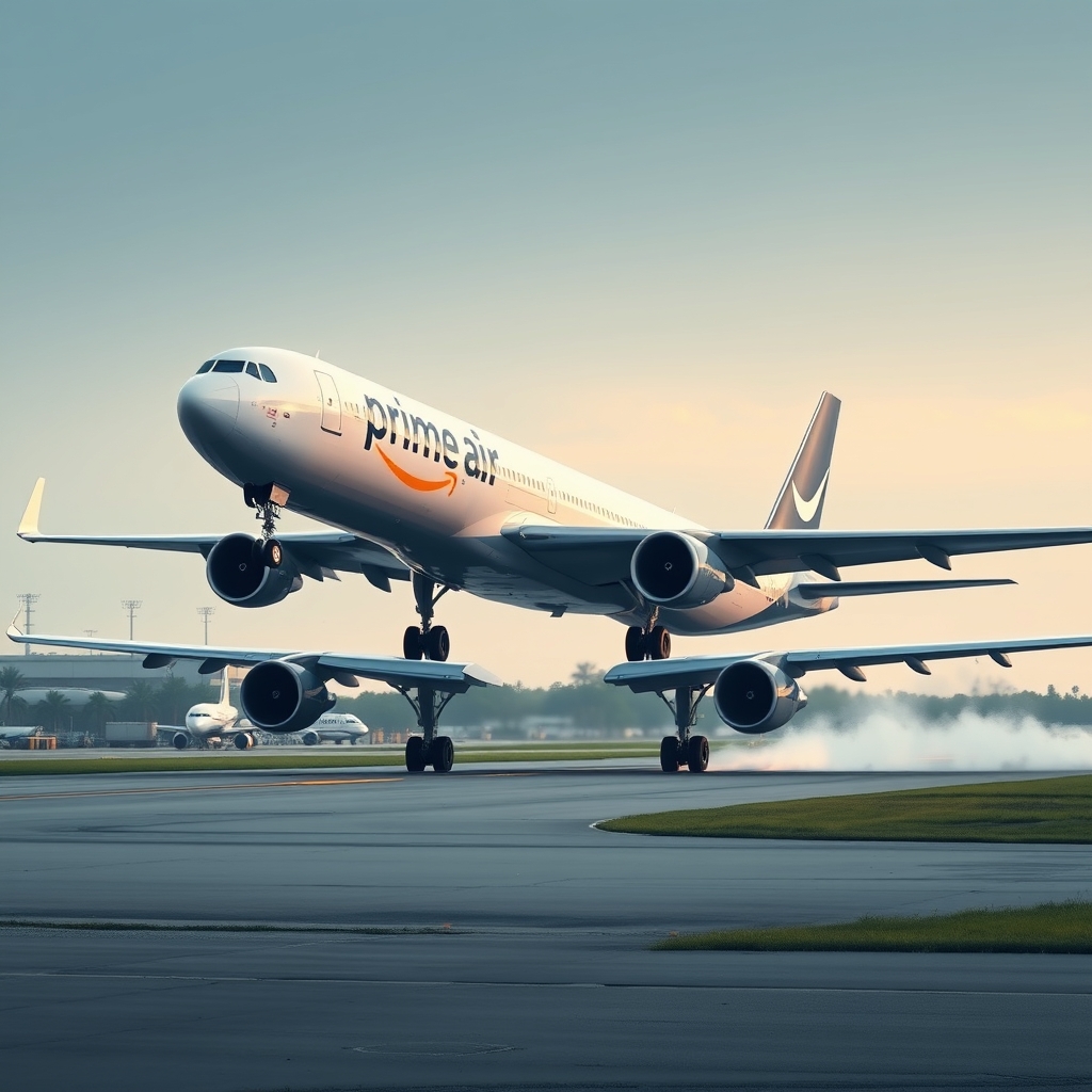 Amazon Prime Air Boeing 767 overruns runway at Miami airport