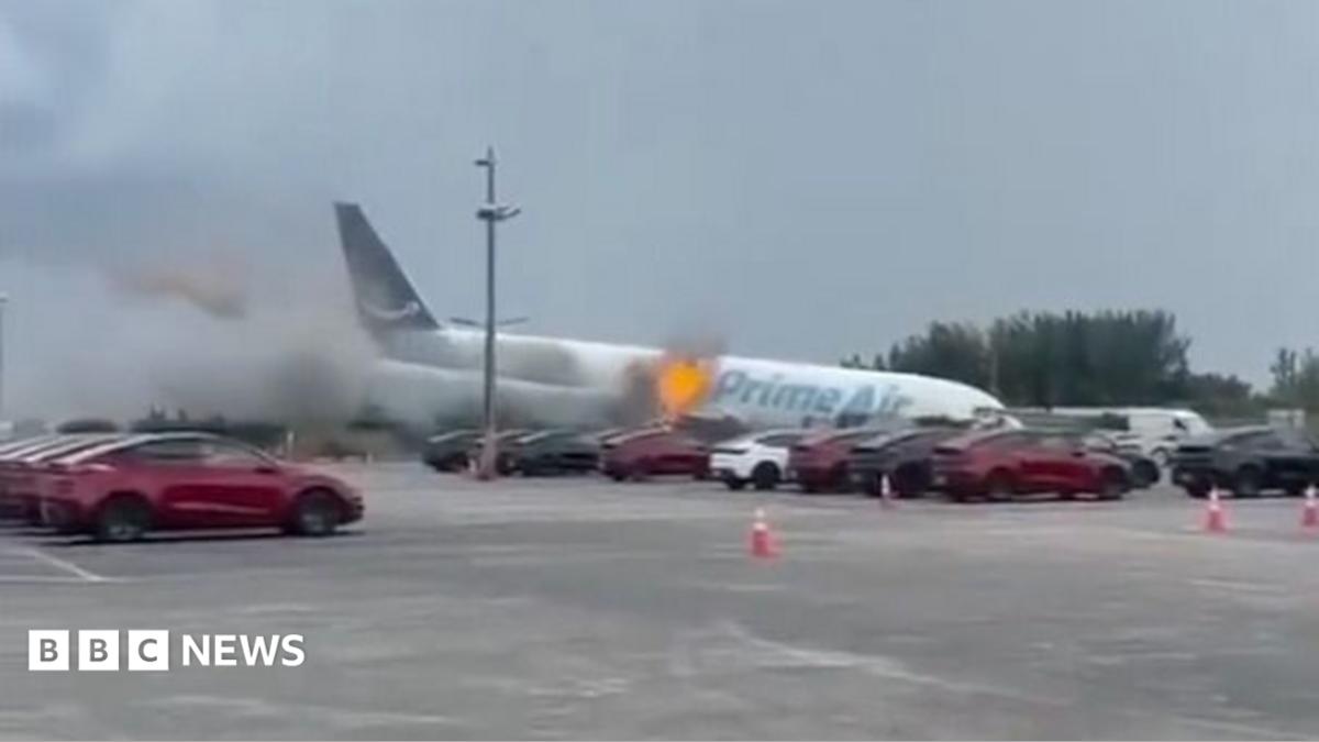 Amazon cargo plane crashes at Miami airport killing five