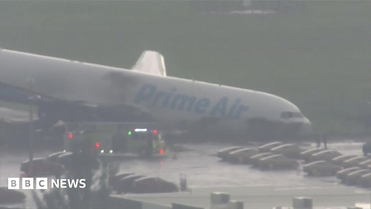 Amazon cargo plane crashes on landing in Miami