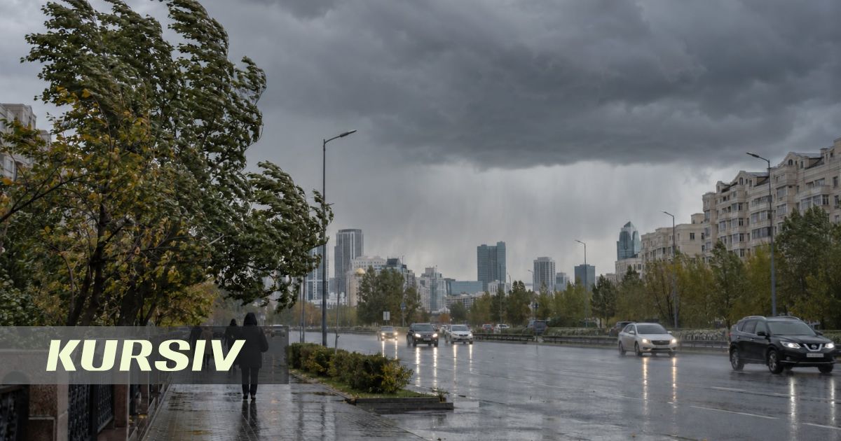 Storm warning issued in Astana and 16 regions of Kazakhstan