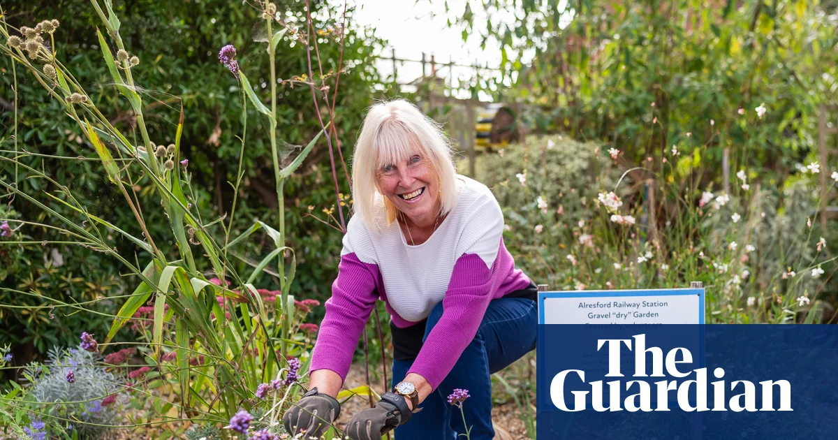 'It's transformed the village': the volunteers greening up Britain's train stations