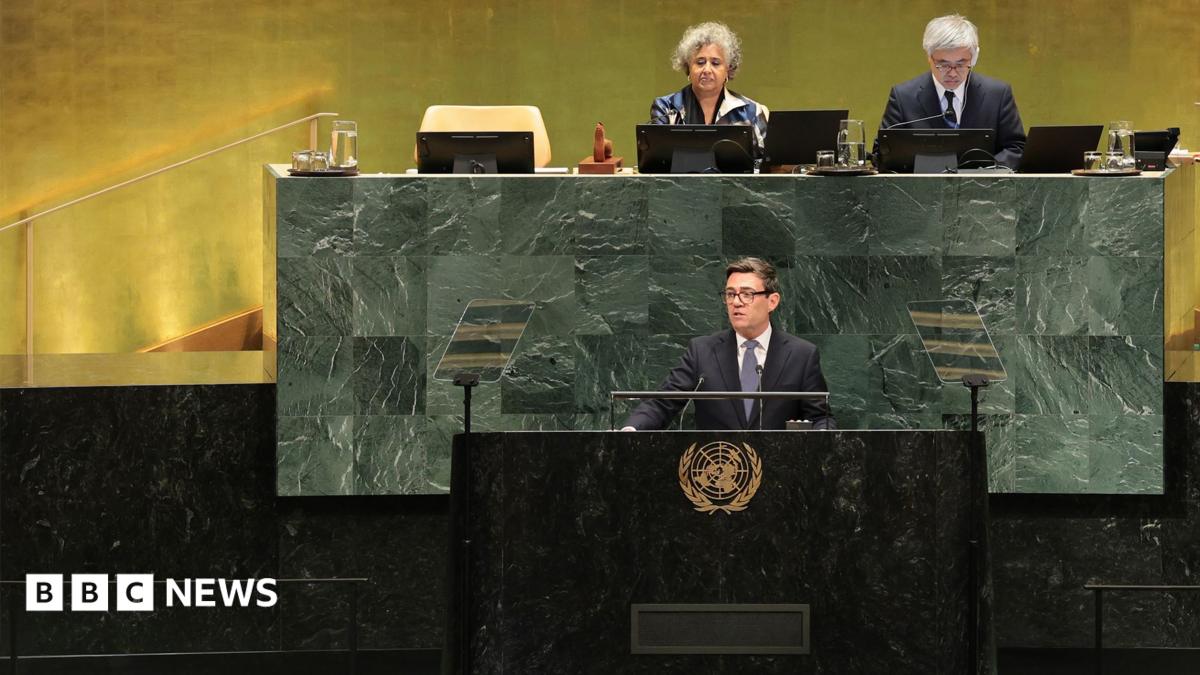 Andy Burnham's first UN speech: key moments