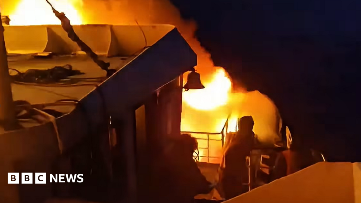 Philippines ferry fire: Five dead, 86 missing as 'heartbreaking' blaze erupts