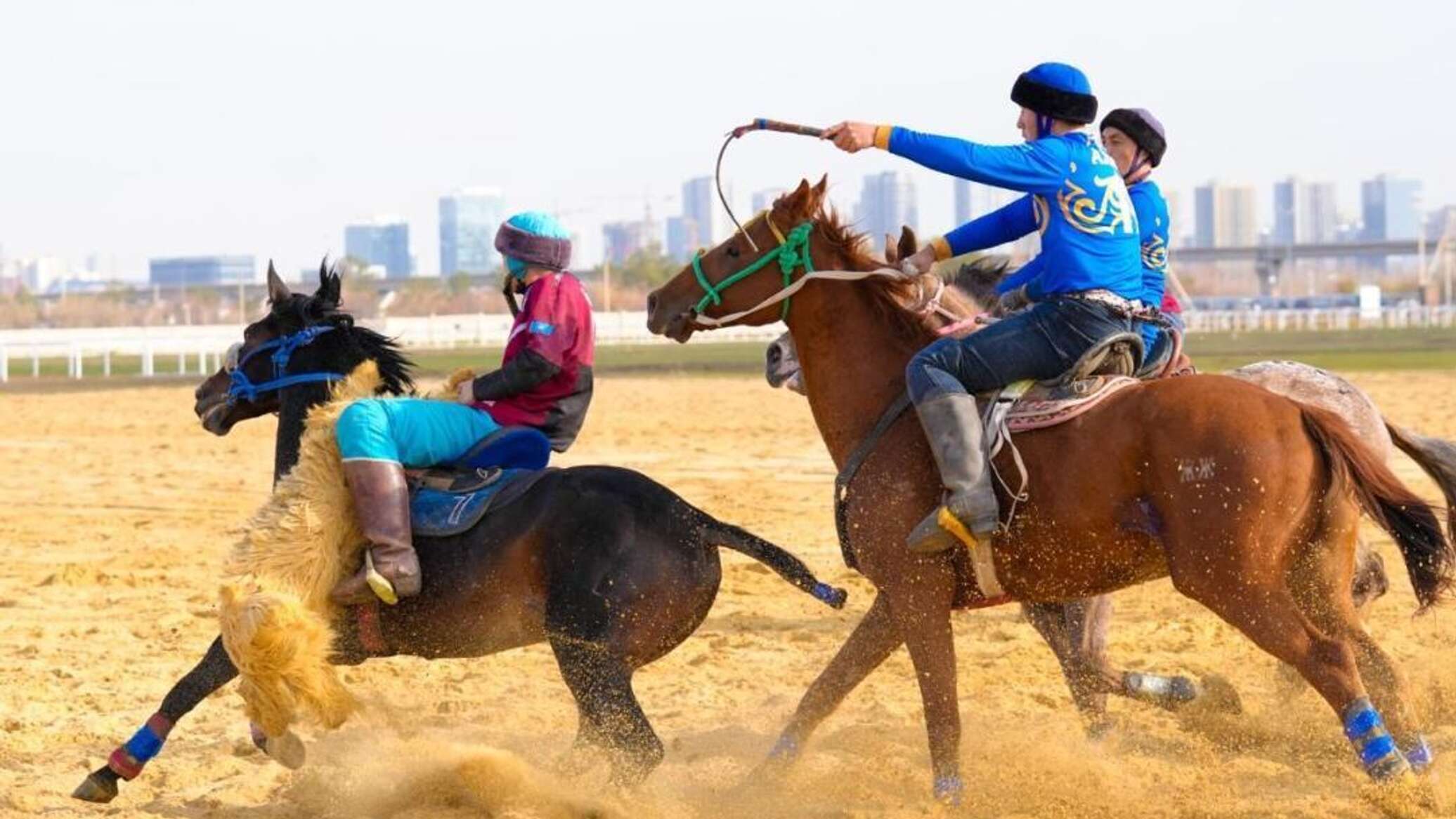 Kazakhstan wins silver in kokpar at World Nomad Games