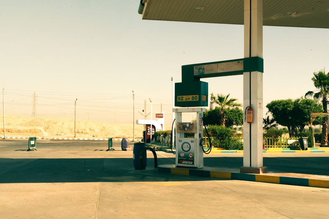 Fuel pump at a desert gas station