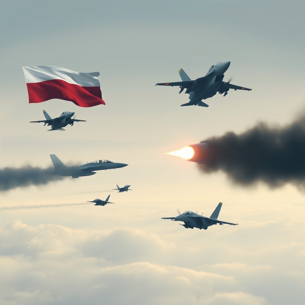 Poland starts preventive military aviation operations over Russia strikes