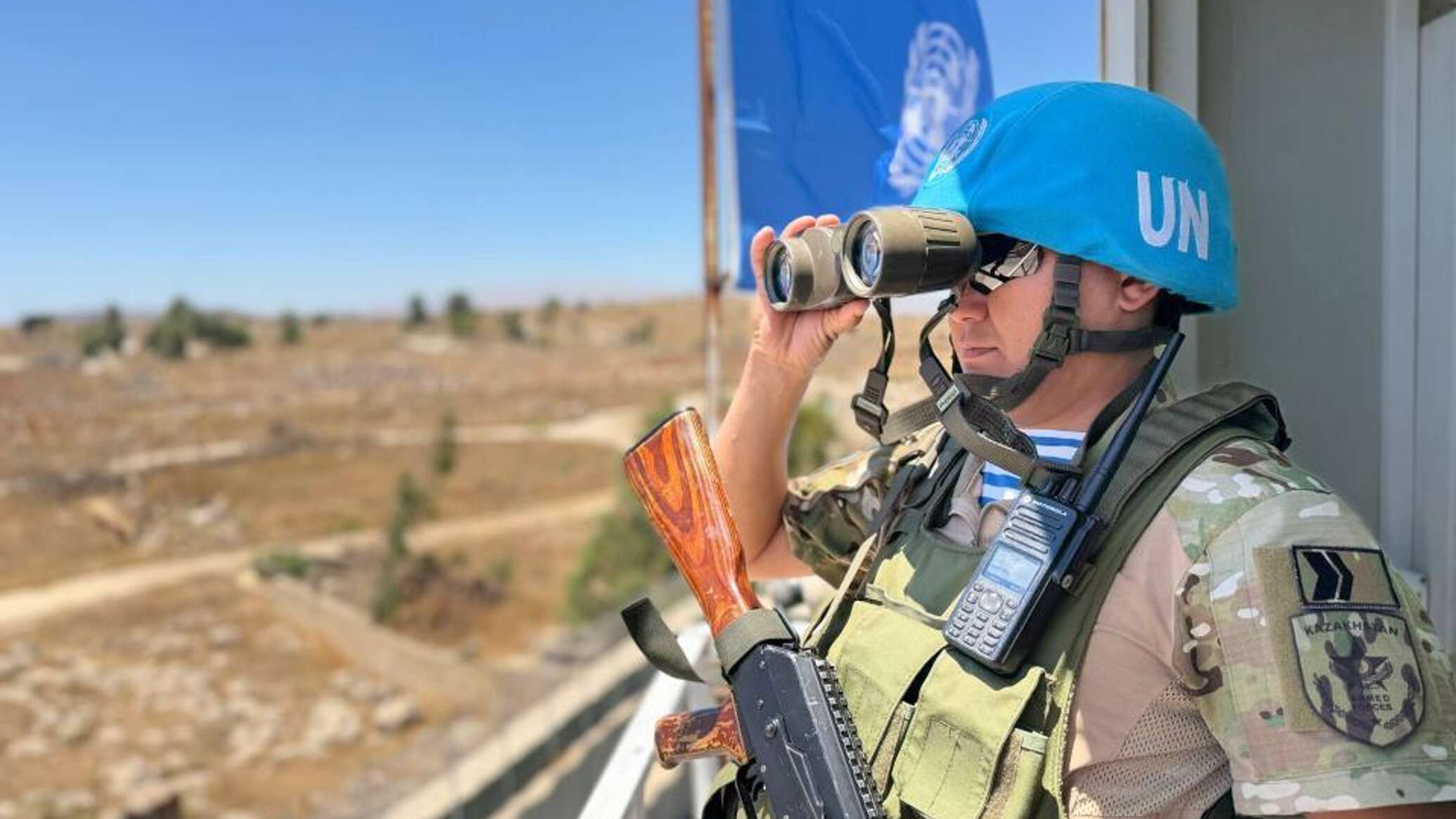 Kazakh peacekeepers conducted 470 operational activities on the Golan Heights