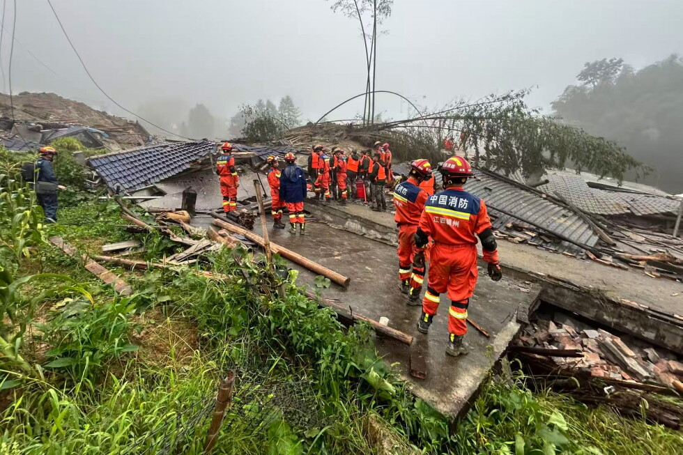 China mudslide death toll rises to 3 after Typhoon Saudel