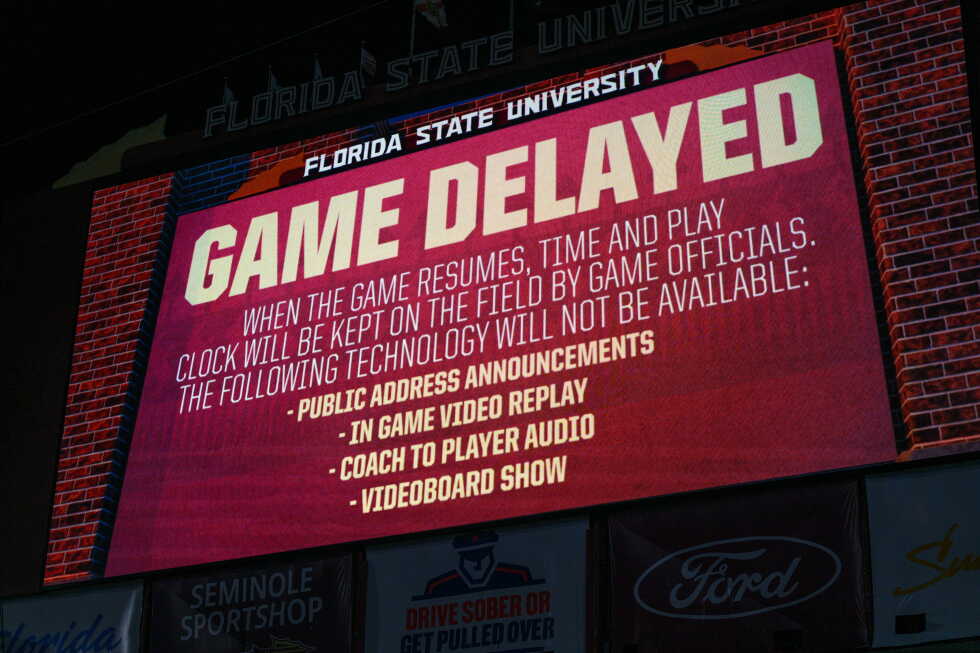 No. 19 SMU, Florida State kick off after nearly 2-hour delay due to power outage