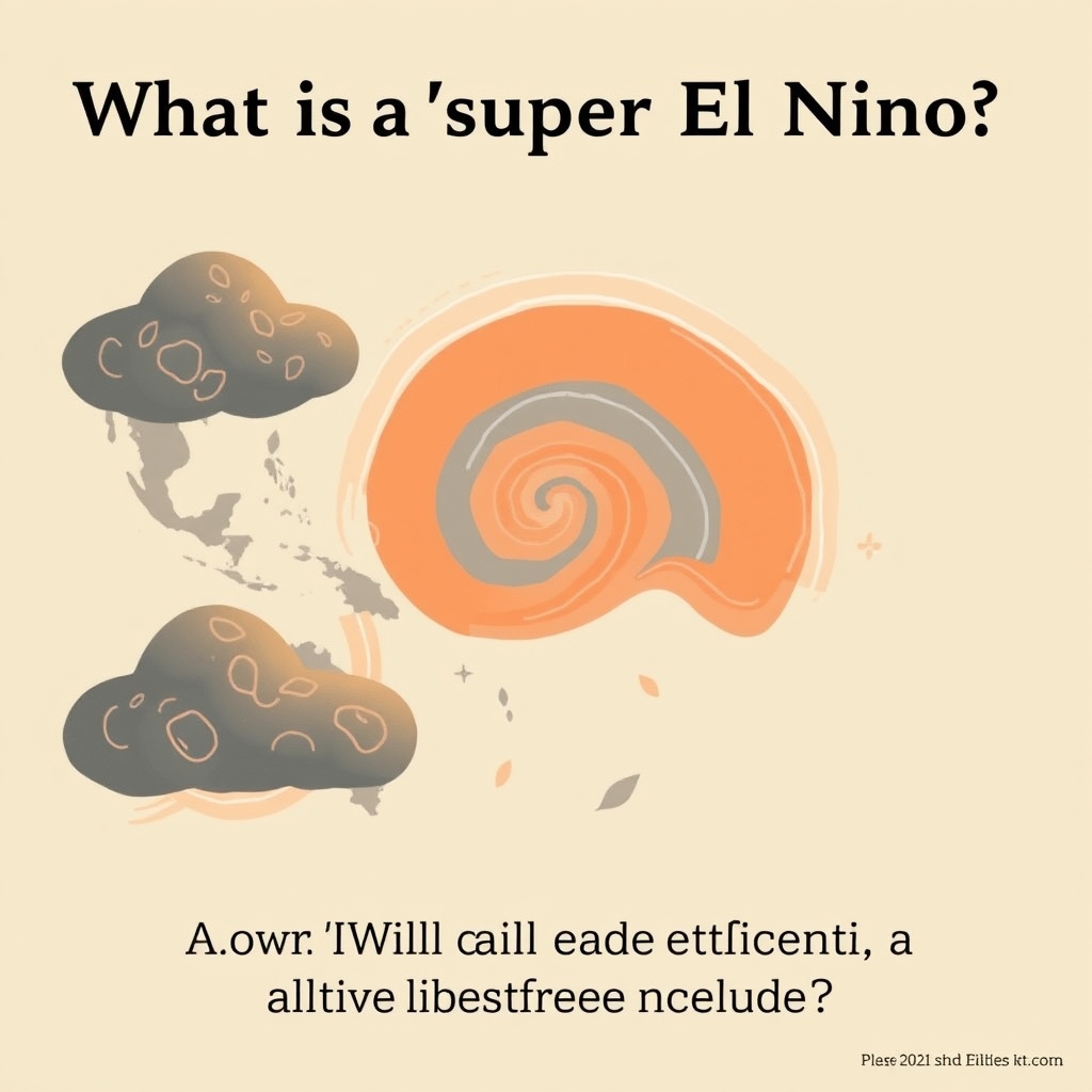 What is a 'super El Niño' and how will it affect the weather?