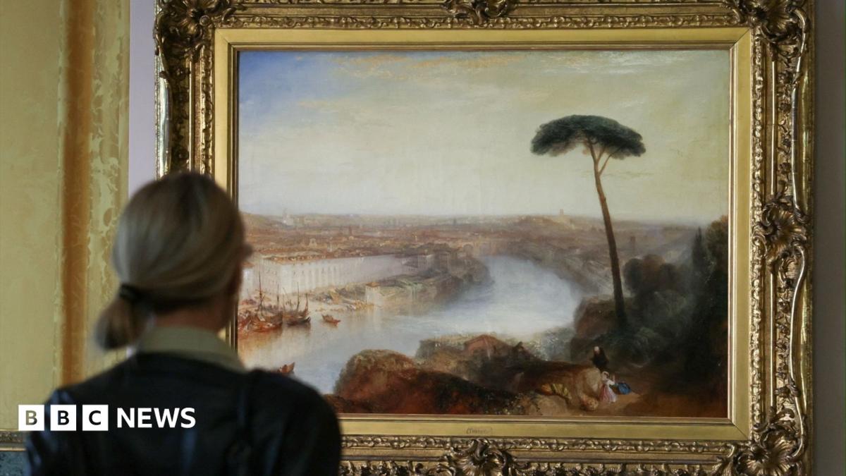 Turner's '£50m' Rome painting goes on show in the city
