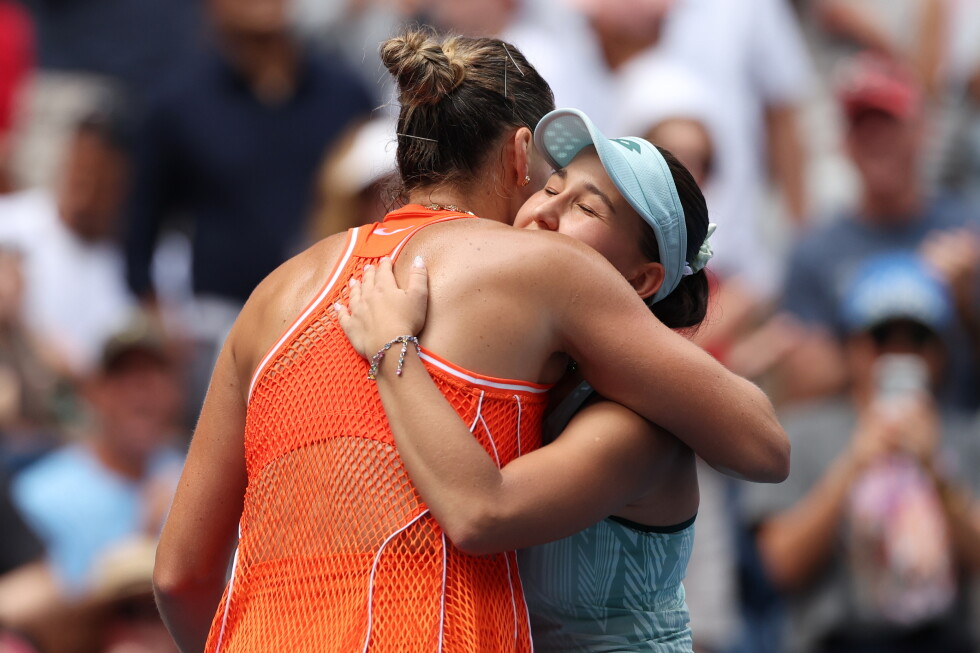 Sabalenka, Pegula survive tough tests at US Open; Williams sisters play doubles at night
