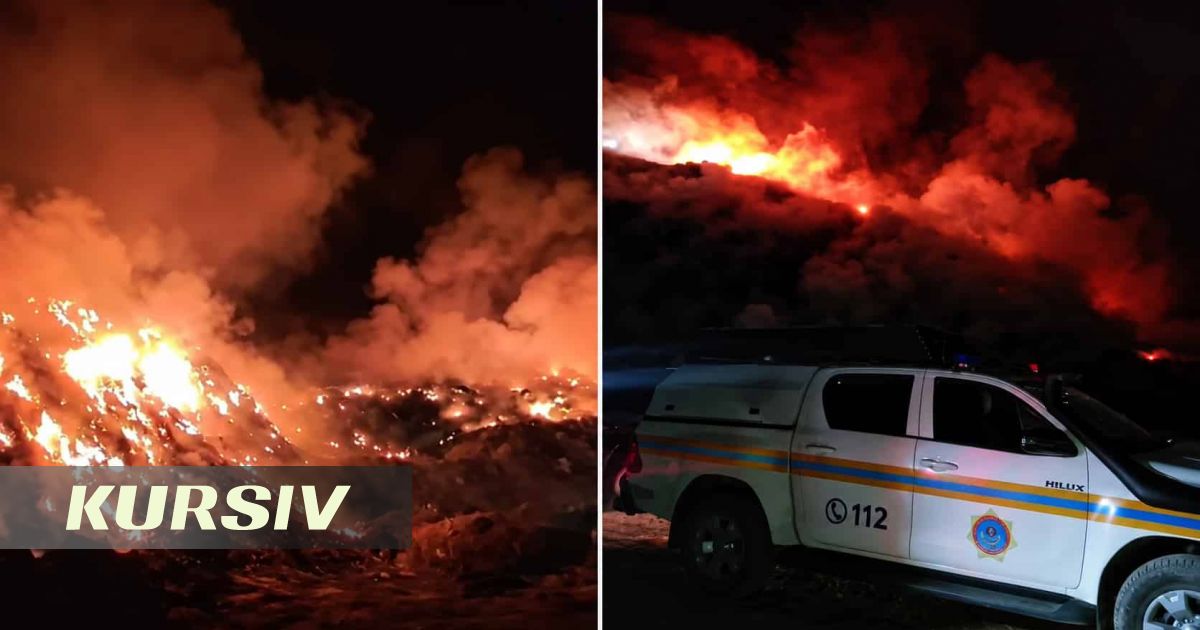 Landfill fire breaks out near Baiterek village in Almaty region