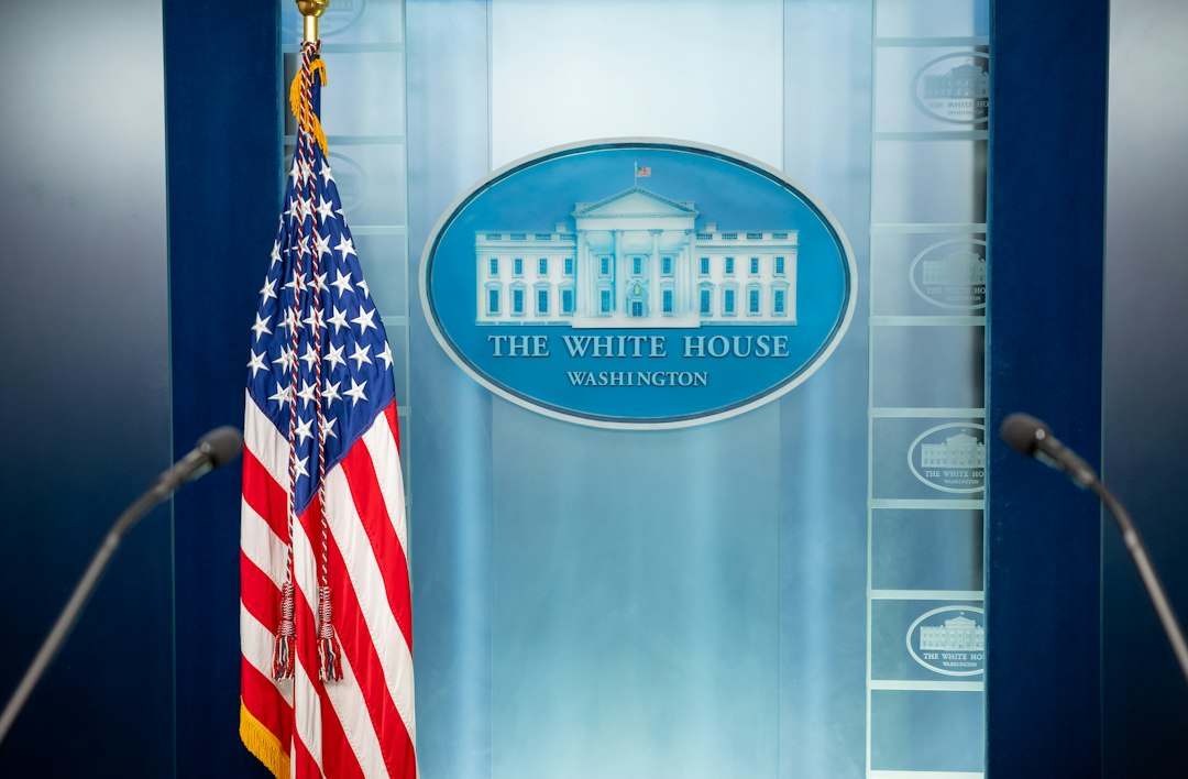 The white house press briefing room is empty