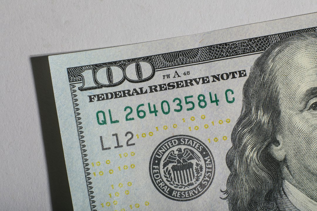 Close-up of a one hundred dollar bill