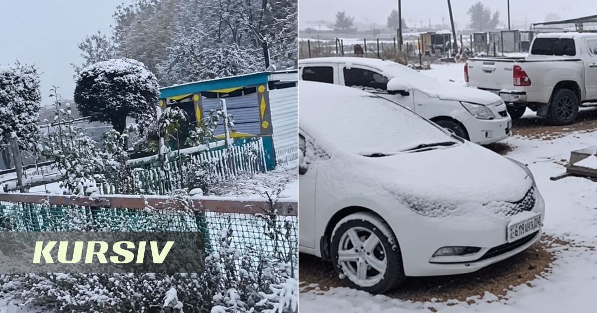First snow falls in Aktobe region as weather worsens