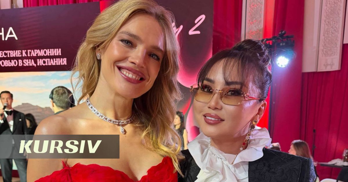 Bayan Alaguzova meets Natalia Vodianova at charity dinner