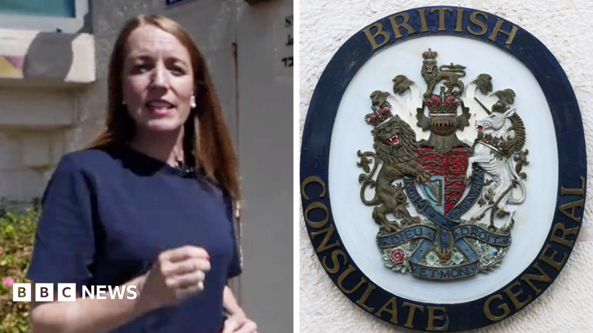 Watch: Why was the sign at the British consulate in East Jerusalem removed?
