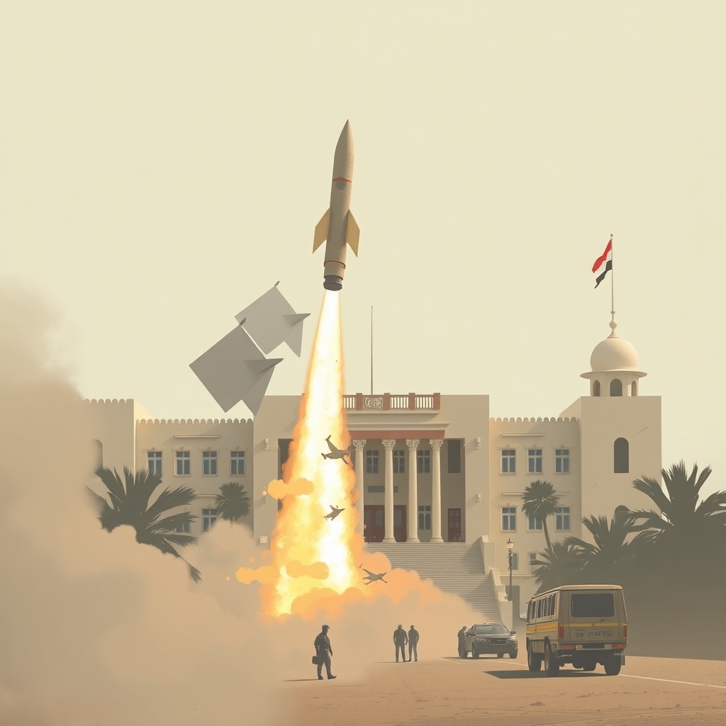 Houthi missiles strike presidential palace in Aden, Yemen